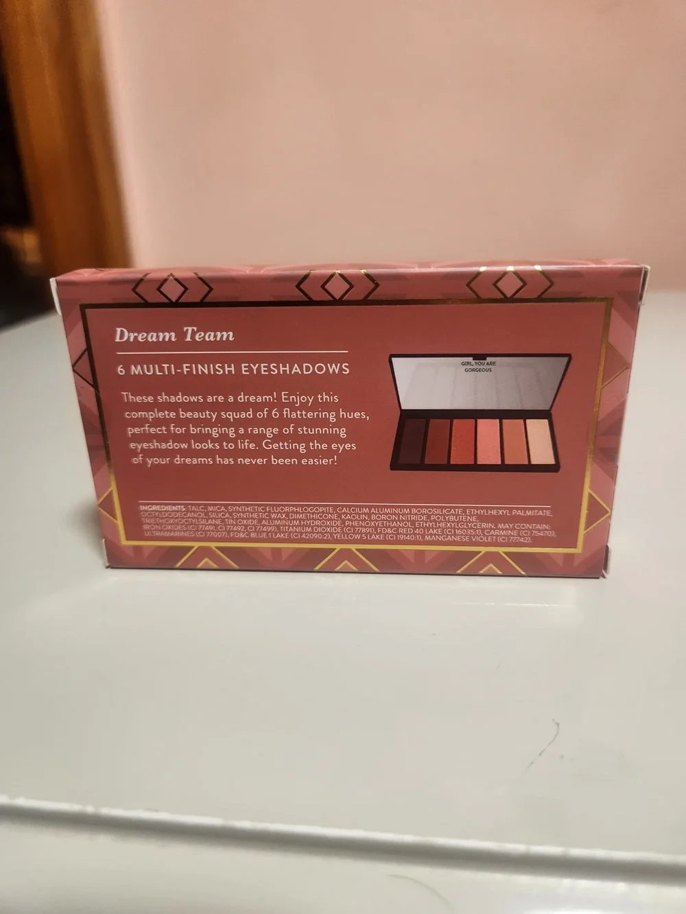 Laura Geller Dream Team Blush Hour 6 Multi-Finish Shimmer Eye Palette 0.45 oz